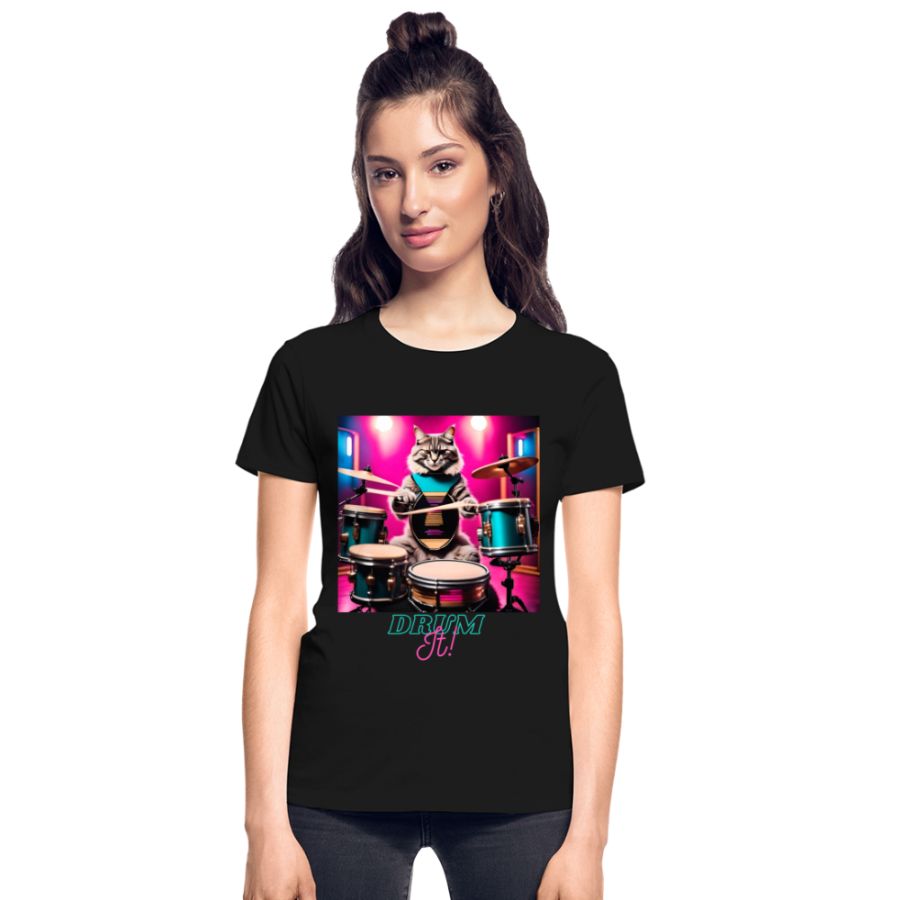 DRUM IT! (Design 1) - Gildan Ultra Cotton Ladies T-Shirt - black