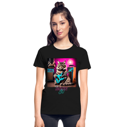 Rock IT! (Design 1) - Gildan Ultra Cotton Ladies T-Shirt - black