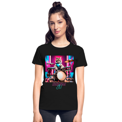 Drum IT! (Design 2) - Gildan Ultra Cotton Ladies T-Shirt - black