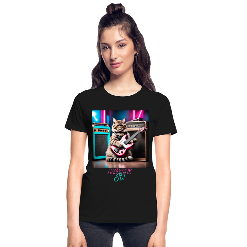 Rock IT! (Design 2) - Gildan Ultra Cotton Ladies T-Shirt - black