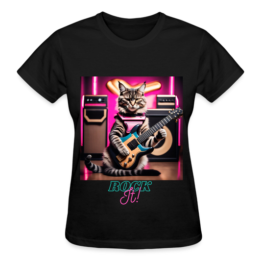 Rock IT! (Design 3) - Gildan Ultra Cotton Ladies T-Shirt - black