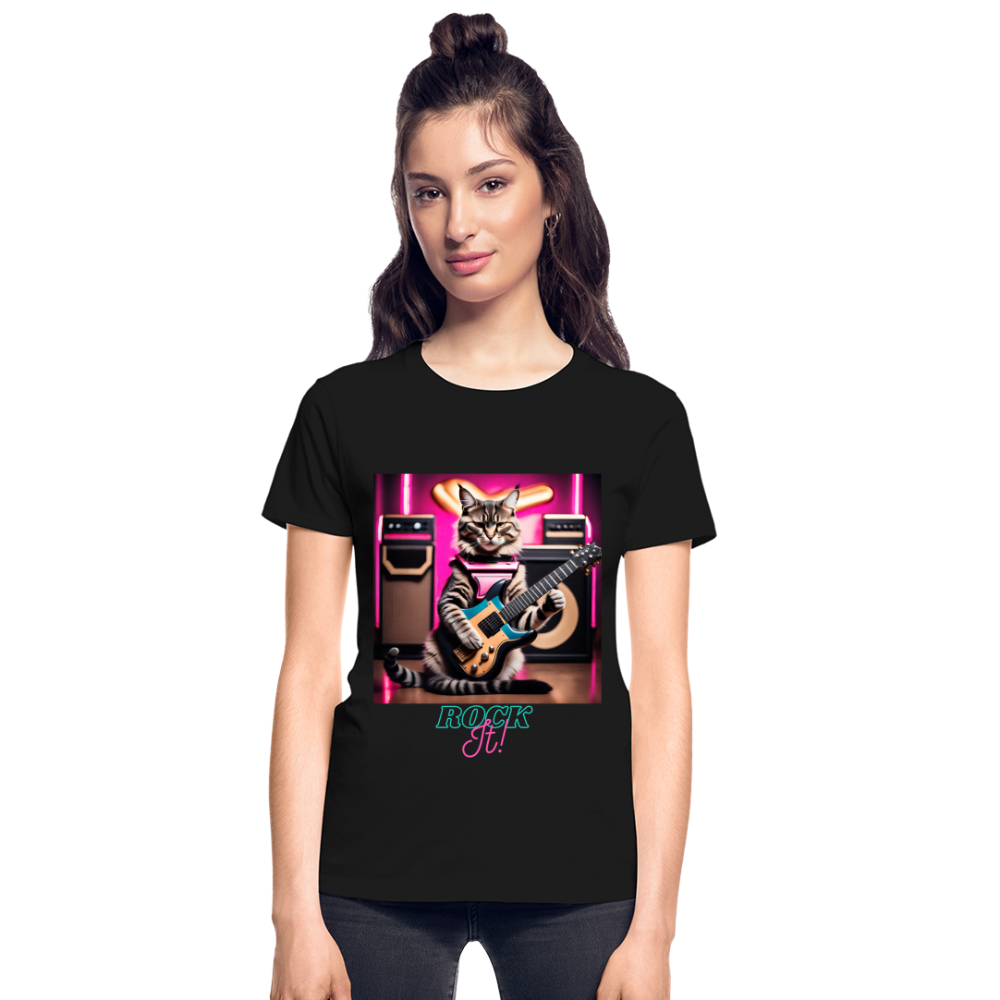 Rock IT! (Design 3) - Gildan Ultra Cotton Ladies T-Shirt - black