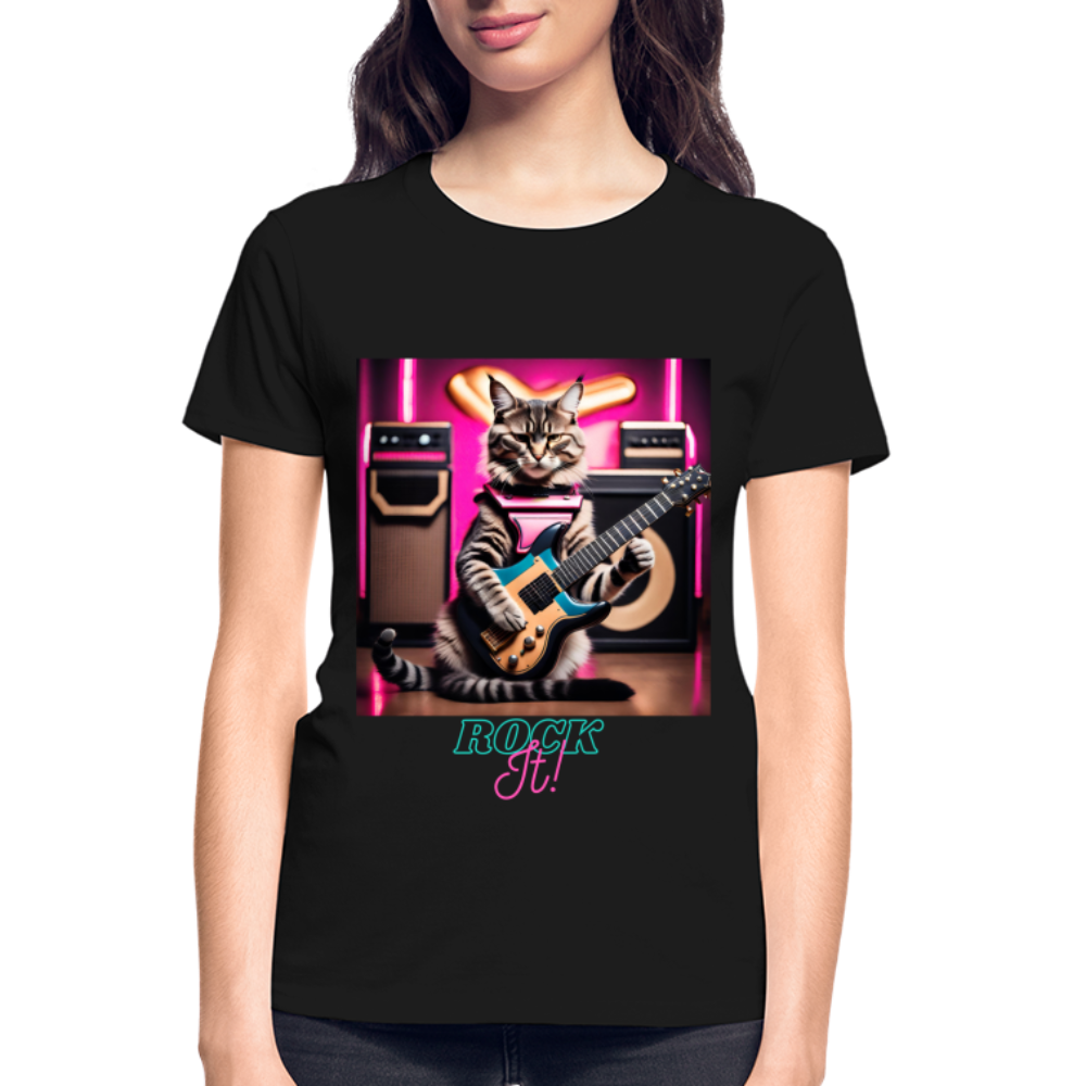Rock IT! (Design 3) - Gildan Ultra Cotton Ladies T-Shirt - black