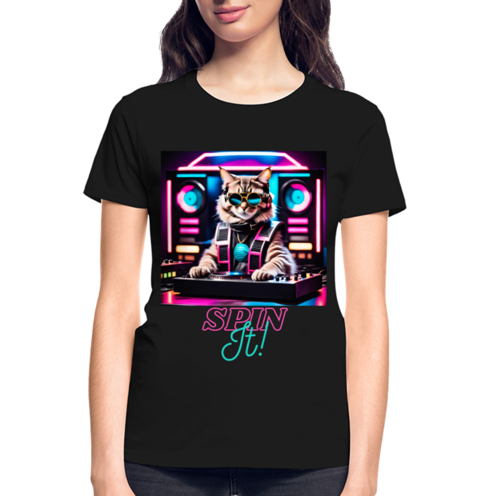 Spin IT! (D1) - Gildan Ultra Cotton Ladies T-Shirt - black