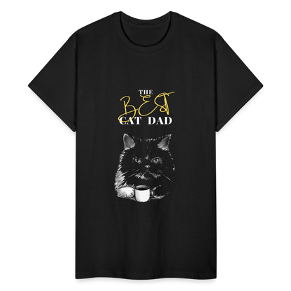 The Best Cat Dad (Design 1) - Gildan Ultra Cotton Adult T-Shirt - black