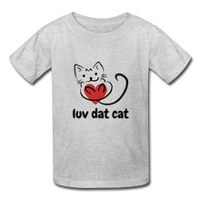 Load image into Gallery viewer, Official Luv Dat Cat Kids&#39; T-Shirt - heather gray