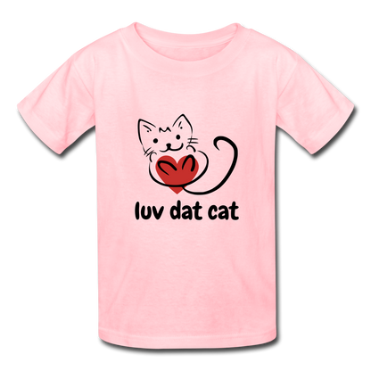 Official Luv Dat Cat Kids' T-Shirt - pink
