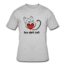 Load image into Gallery viewer, Official Luv Dat Cat Men&#39;s 50/50 T-Shirt - heather gray