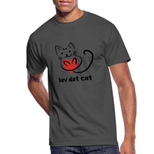 Load image into Gallery viewer, Official Luv Dat Cat Men&#39;s 50/50 T-Shirt - charcoal