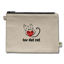 Load image into Gallery viewer, Official Luv Dat Cat Carry All Pouch - natural