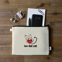 Load image into Gallery viewer, Official Luv Dat Cat Carry All Pouch - natural