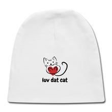 Load image into Gallery viewer, Official Luv Dat Cat Baby Cap - white