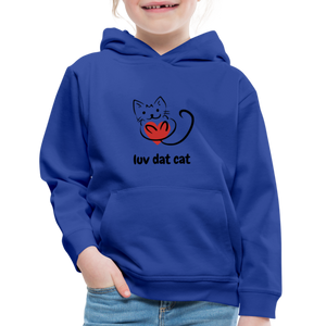 Official Luv Dat Cat Kids‘ Premium Hoodie - royal blue