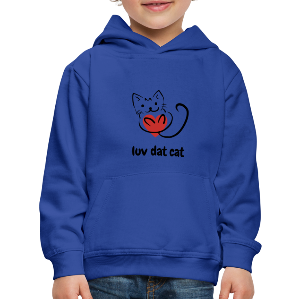 Official Luv Dat Cat Kids‘ Premium Hoodie - royal blue
