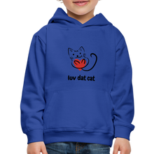 Load image into Gallery viewer, Official Luv Dat Cat Kids‘ Premium Hoodie - royal blue