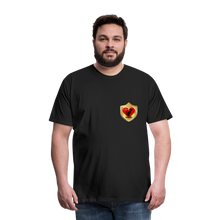 Load image into Gallery viewer, Official Cat Lover Badge (left breast) Men&#39;s Premium T-Shirt - black