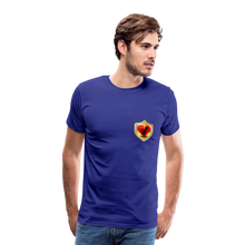 Load image into Gallery viewer, Official Cat Lover Badge (left breast) Men&#39;s Premium T-Shirt - royal blue