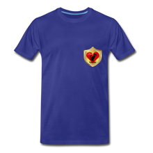 Load image into Gallery viewer, Official Cat Lover Badge (left breast) Men&#39;s Premium T-Shirt - royal blue