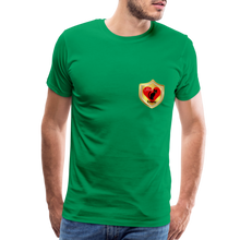 Load image into Gallery viewer, Official Cat Lover Badge (left breast) Men&#39;s Premium T-Shirt - kelly green