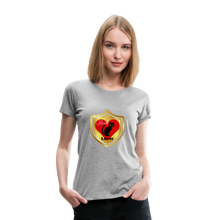 Load image into Gallery viewer, Official Cat Lover Badge Women&#39;s Premium T-Shirt - heather gray