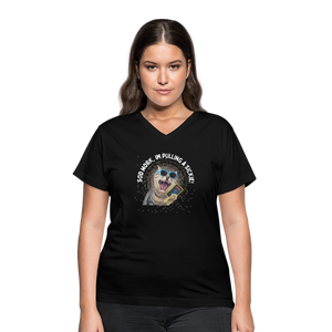 SOD WORK! Women's V-Neck T-Shirt - black