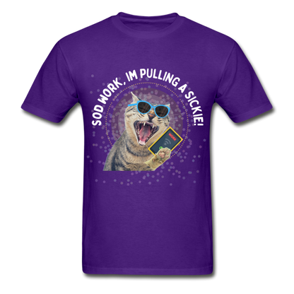 SOD WORK! Gildan Ultra Cotton Adult T-Shirt - purple