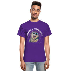 SOD WORK! Gildan Ultra Cotton Adult T-Shirt - purple
