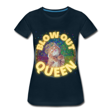Load image into Gallery viewer, BLOW OUT QUEEN Women’s Premium T-Shirt - deep navy