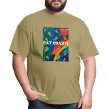 Load image into Gallery viewer, CAT CRAZY Men&#39;s T-Shirt - khaki