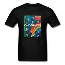 Load image into Gallery viewer, CAT CRAZY Men&#39;s T-Shirt - black