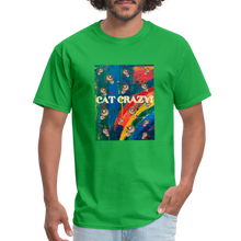 Load image into Gallery viewer, CAT CRAZY Men&#39;s T-Shirt - bright green