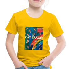 Load image into Gallery viewer, CAT CRAZY Toddler Premium T-Shirt - sun yellow