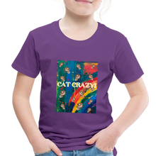 Load image into Gallery viewer, CAT CRAZY Toddler Premium T-Shirt - purple