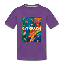 Load image into Gallery viewer, CAT CRAZY Toddler Premium T-Shirt - purple