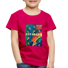 Load image into Gallery viewer, CAT CRAZY Toddler Premium T-Shirt - dark pink