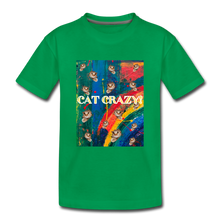 Load image into Gallery viewer, CAT CRAZY Toddler Premium T-Shirt - kelly green