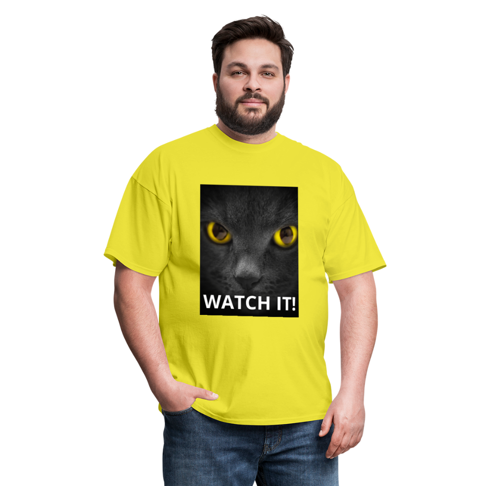 WATCH IT! Men's T-Shirt - yellow