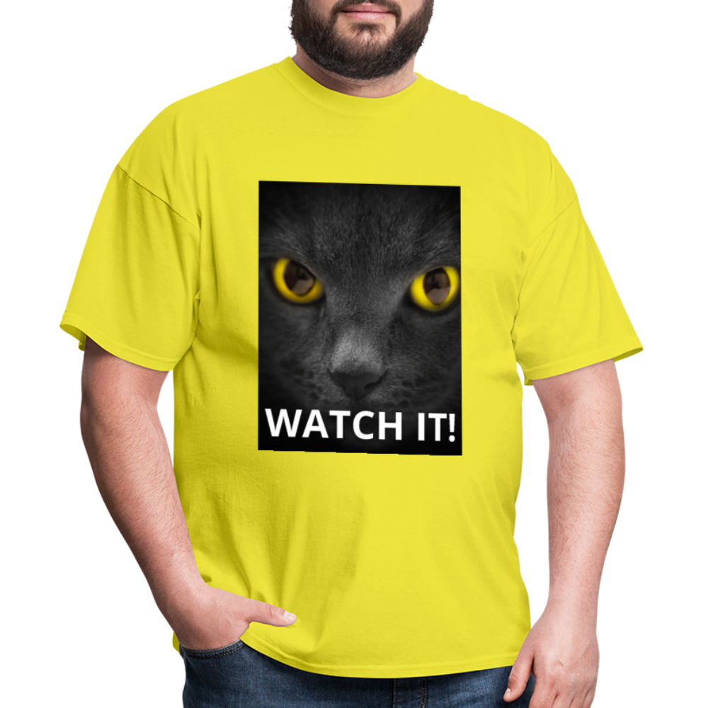 WATCH IT! Men's T-Shirt - yellow