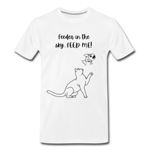 Load image into Gallery viewer, Feeder In The Sky Men&#39;s Premium T-Shirt - white