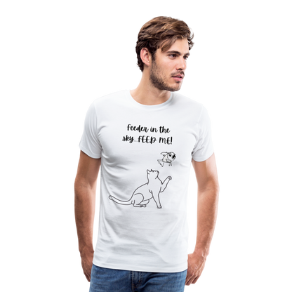 Feeder In The Sky Men's Premium T-Shirt - white