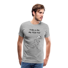 Load image into Gallery viewer, Feeder In The Sky Men&#39;s Premium T-Shirt - heather gray