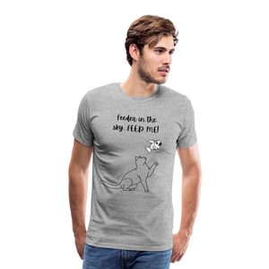 Feeder In The Sky Men's Premium T-Shirt - heather gray
