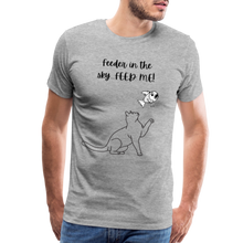 Load image into Gallery viewer, Feeder In The Sky Men&#39;s Premium T-Shirt - heather gray