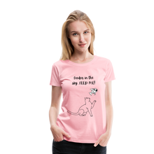 Load image into Gallery viewer, Feeder In The Sky Women&#39;s Premium T-Shirt - pink