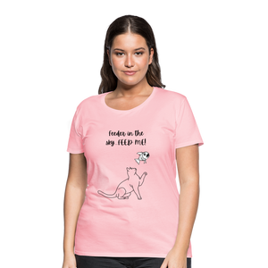 Feeder In The Sky Women's Premium T-Shirt - pink