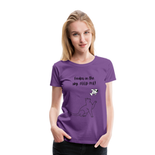Load image into Gallery viewer, Feeder In The Sky Women&#39;s Premium T-Shirt - purple