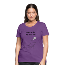 Load image into Gallery viewer, Feeder In The Sky Women&#39;s Premium T-Shirt - purple