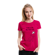 Load image into Gallery viewer, Feeder In The Sky Women&#39;s Premium T-Shirt - dark pink