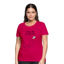 Load image into Gallery viewer, Feeder In The Sky Women&#39;s Premium T-Shirt - dark pink