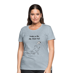 Feeder In The Sky Women's Premium T-Shirt - heather ice blue